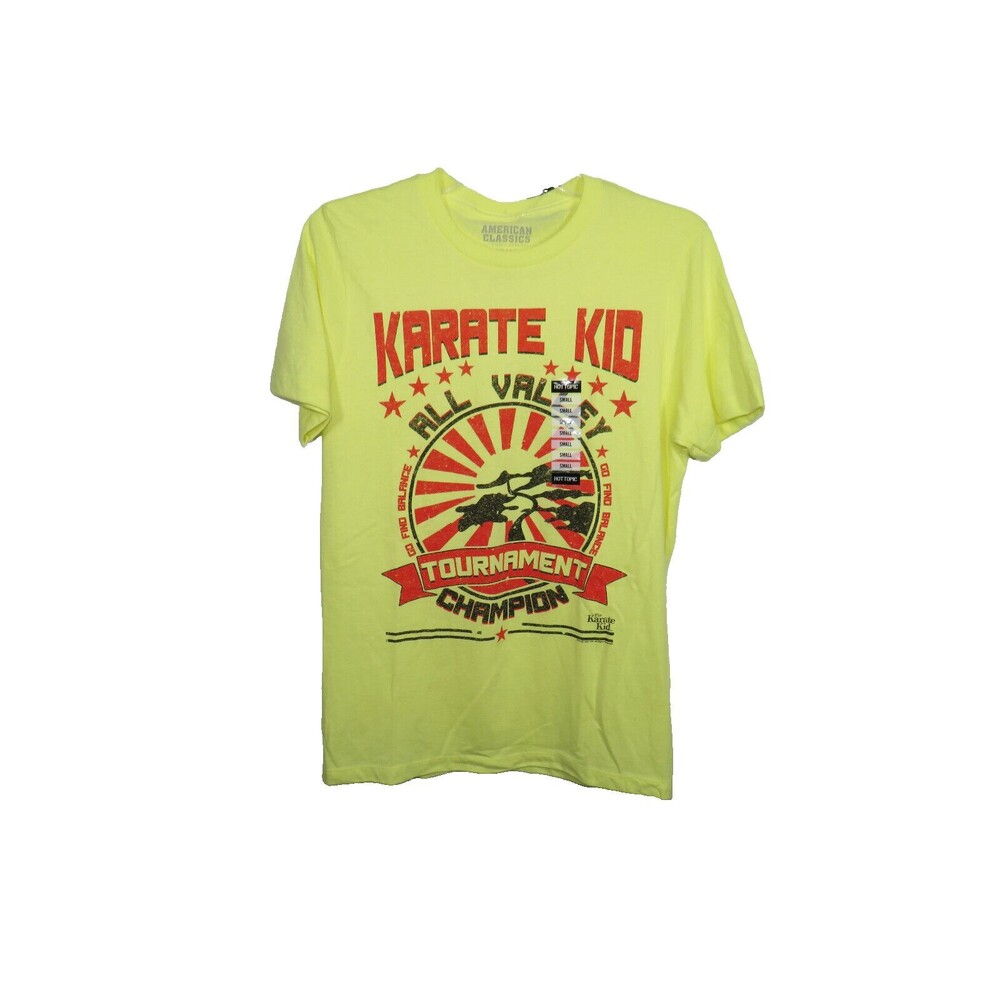 Hot Topic Yellow Karate Kid T-Shirt Men's Size Small